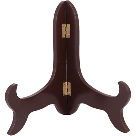 8-tommers tallerkenstativ, vintage tre-staffeli, fotoholderstativ for utstilling av bildebøker, dekorative tallerkener, nettbrett