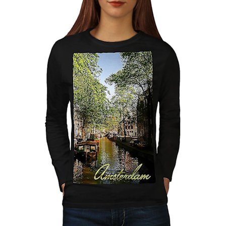 Canal Tree Amsterdam Långärmad T-shirt för kvinnor