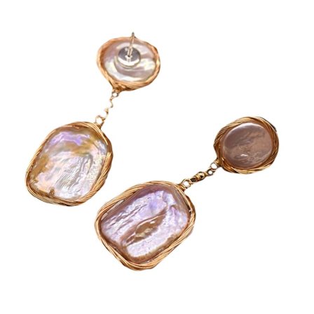 Barocksmycken Örhängen Clips Klassiska örhängen 925 Silver Needle + Legering Dingle Örhänge Clips för dagligt/fest/arbete