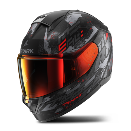 Shark Ridill 2 Molokai Mat Full Face Kypärä Musta/Antrasiitti/Punainen S