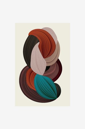 Malerifabrikken - Juliste Fibers 3 - Monivärinen - Julisteet - - Homeroom