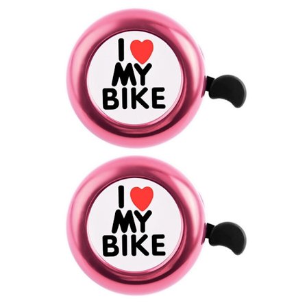 2st Cykelklocka Cykelhorn Bells ROSA - high quality