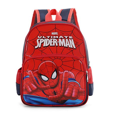 Ultimate Spiderman Ryggsäck Barn Pojkar Flickor Ryggsäck Resa Skola Väska Med Nätfickor Väska [FW]