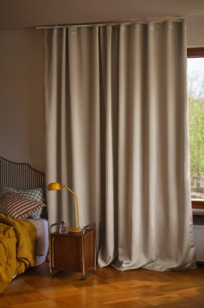 Jotex - Blendingsgardin 1 Lengde - Ekstra Bred Beige - KYLIE - Kjøp Mørkleggingsgardiner hos Jotex