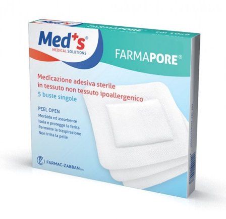 Meds Farmapore Medicazione Adesiva Sterile 15x15cm 5 Pezzi