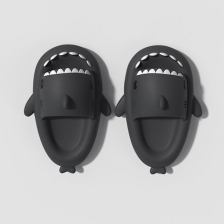 Shark Slippers Summer Couple Tjock sula inomhus Anti-halksandaler black 160mm