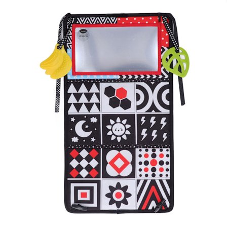 Högkontrast Baby Mjuk Bok Vikbar Spegel Leksak Tidig Pedagogisk Kul