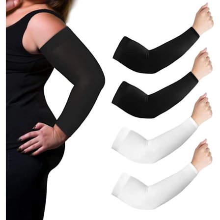 2025 Seneste Model Dobbelt Ekstra Stor Armbeskytter til Mænd og Kvinder XXL UV-beskyttelse Solbeskyttelse Kølende Issilke Ærme Kompression Arm 