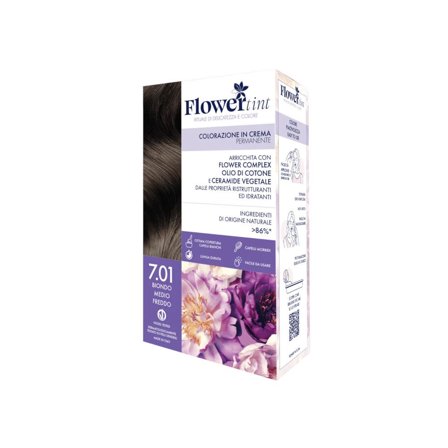 Flowertint Colorazione In Crema Permanente Colore 7,01 Biondo
