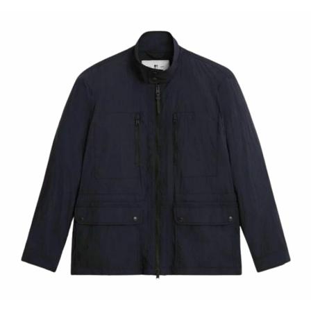 Woolrich, Blue Jacket Niebieski, Mężczyzna, Rozmiar: S
