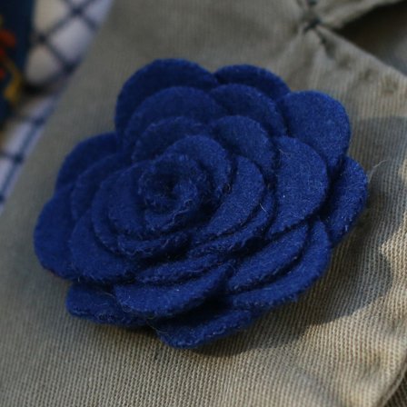 Modrý špendlík do klopy Olympian pro muže - Květinové jehlice do klopy