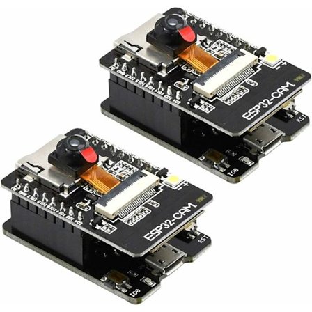 2 kpl ESP32-CAM-MB ESP32 Dual-Core langattomat Bluetooth WiFi -kehityskortit TF-korttimoduulilla 3660 kameralla