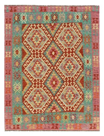 Oriental Kilim Afghan Old Style Rug 155X200 Wool, Afghanistan
