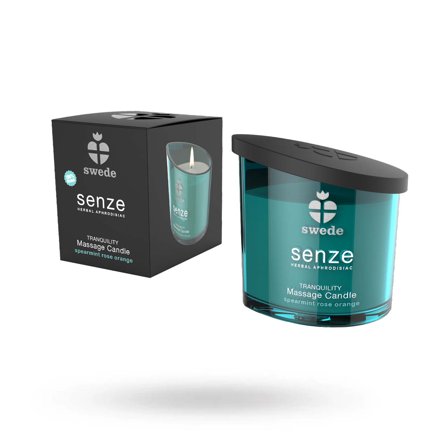 Senze Tranquility Massageljus - Spearmint Rose Orange - Vuxen.se - Aphrodisiac massageljus