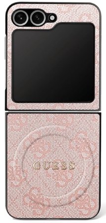Guess 4G Classic MagSafe-etui til Samsung Galaxy Z Flip 7 - Pink