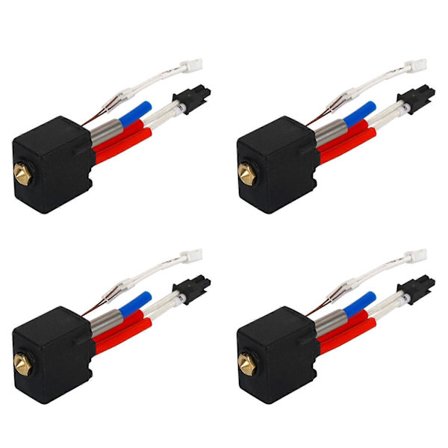 4X til ANYCUBIC Kobra 2 Hotend Sæt 24V 60W Patronvarmer Ekstruderhoved Messingdyse til Kobra 2 Neo/Max/Plus