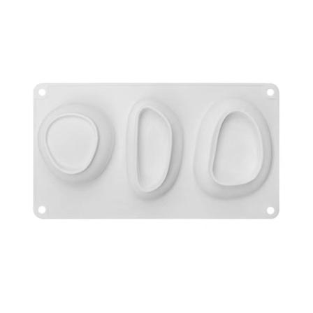 Oval Rund Stenform Form 3 Cavity 3 Cavity