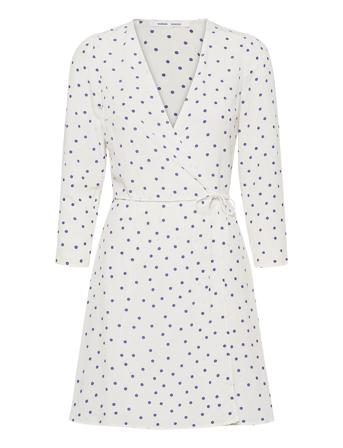 Britt S Wrap Dress Aop 10864 White Samsøe Samsøe