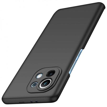 Xiaomi Mi 11 Lite Tunn Gummibelagd Mattsvart Skal Basic V2 Svart