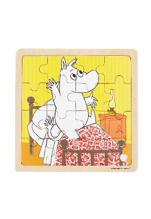 Mumin 16 Pcs Trä Hoppa i sängen Spel & pussel Unisex ONESIZE
