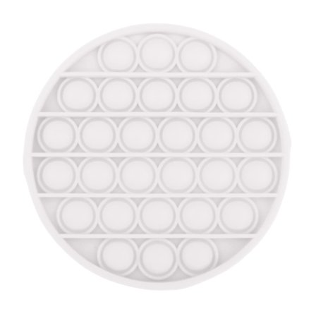 Boble-poppende tryk-pres Fidget sensorisk legetøj stressaflastning forskellige farver runde hvide