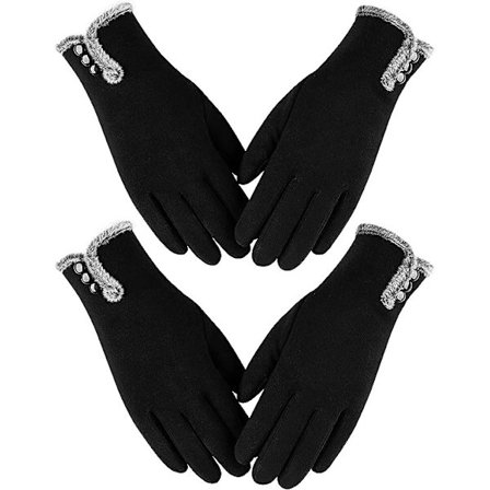 Damvantar för kvinnor med touch screen-känsliga fingrar,