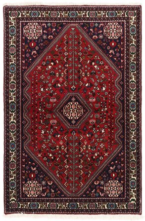 Hand Knotted Persian Abadeh Rug 102X155 Dark Red/Red