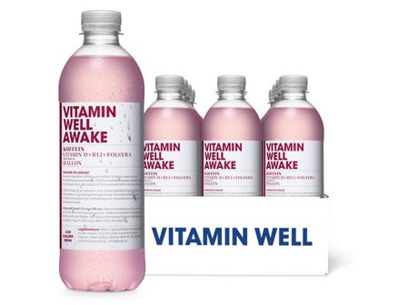 VITAMIN WELL Dryck Awake 50cl - Lyreco - Kök och servering - Dryck - Drickor