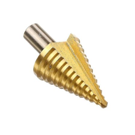 5-35mm Metall HSS Trinnbor, Profesjonelt Titanbelagt Trinnbor med Etui for Tre, Plast og Metall