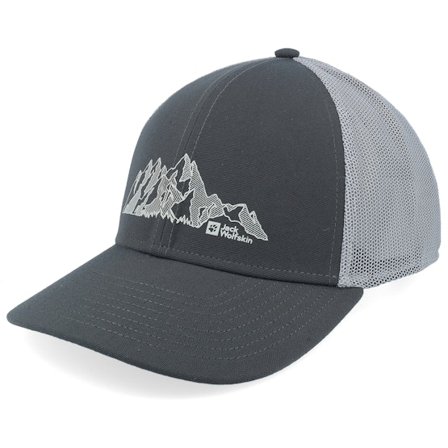 Jack Wolfskin - Grå trucker Caps - Brand Cap Mountain Phantom Trucker @ Hatstore