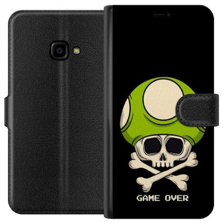 Kompatibelt Lommeboketui til Samsung Samsung Galaxy Xcover 4 Spilmotiv med dødsål og grønn sopp i retro gaming-stil med teksten game over
