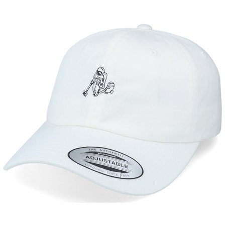 Abducted - White unconstructed Czapka Z Daszkiem - Tiny Astrocleaner White Dad Cap @ Hatstore