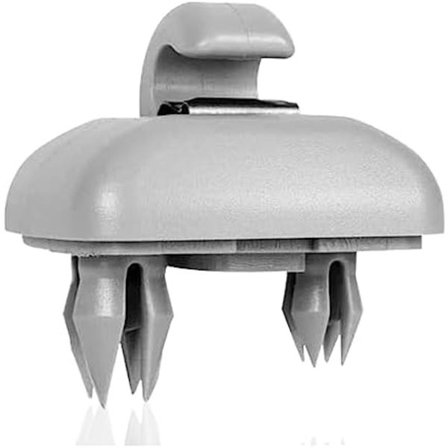 3x3,5 cm Universal Bilvisirklemme Bil Solskærmskrog Bil Solskærmsfæste Krog Biltilbehør til de fleste biler (Grå)