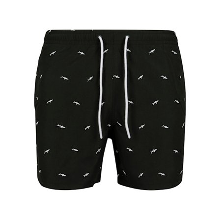 Urban Classics Herr Shark Badshorts 5XL Svart/Vit