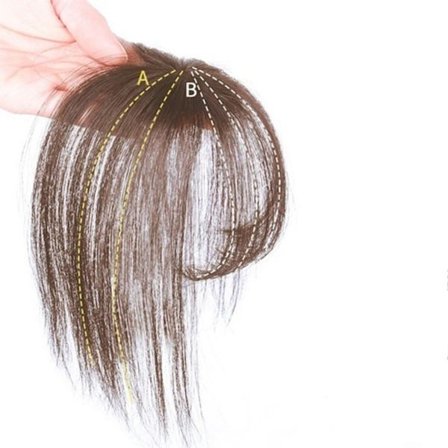 3D Air Bangs Hår Topper Extension Usynlig Sømløs Tynd Pæn Air Bangs