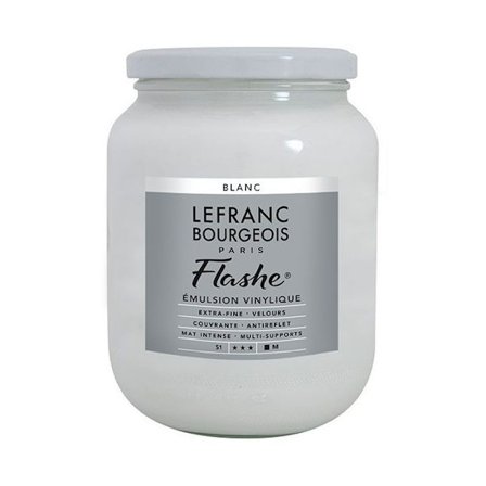 Lefranc Bourgeois - Flashe extra-fint vinylmålning 750 ml - Vit