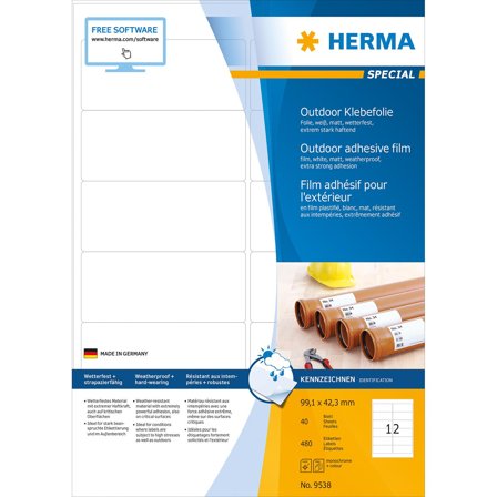 Herma Utendørsetiketter 99,1x42,3 (480)