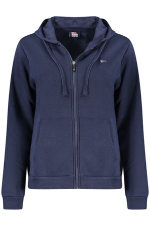 Norway 1963 Felpa Con Zip Donna Blu