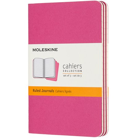 Cahier Notebook Pocket Pink Ruled