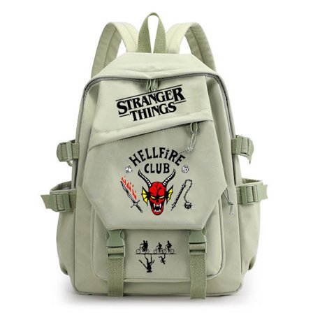Stranger Things Ryggsekk med trykk, tenåringsryggsekk, multifunksjonell, stor kapasitet, slitesterkt materiale, flere farger tilgjengelig
