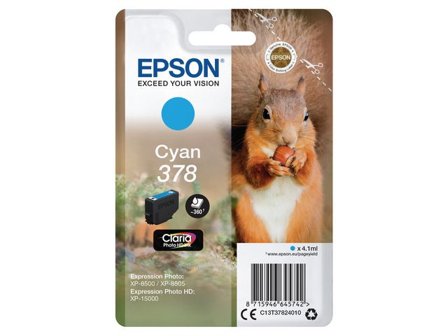 Epson Bläckpatron C13T37824010 Cyan - Lyreco - Toner och bläck - Bläckpatroner - Bläckpatroner Epson