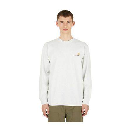 Carhartt Wip American Script Long Sleeve T-Shirt Grå, Herre T-shirts
