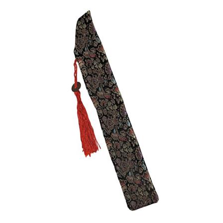 Solfjäderfodral Med Broderat Mönster - Svart Svart