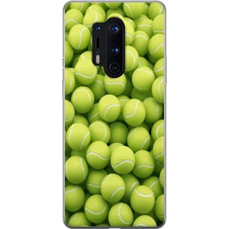 Kompatibel Mobilcover til OnePlus OnePlus 8 Pro Mønster af grønne tennisbolde i høj detalje, sporty motiv med gentagende tekstur og stærke farver