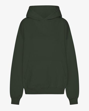 Organic Oversized Hood - Hunter Green L