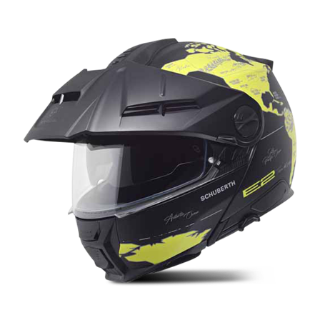 Schuberth E2 Öppningsbar Hjälm Gul XS