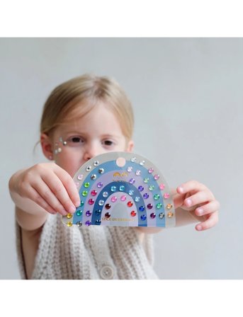 Mimi & Lula Stick-On Earrings 30 Pairs - Colour Gem Earrings - Multi/patterned - ONE SIZE
