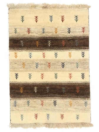 Håndknyttet Gabbeh 62X87 Orientalsk Uldtæppe Lille