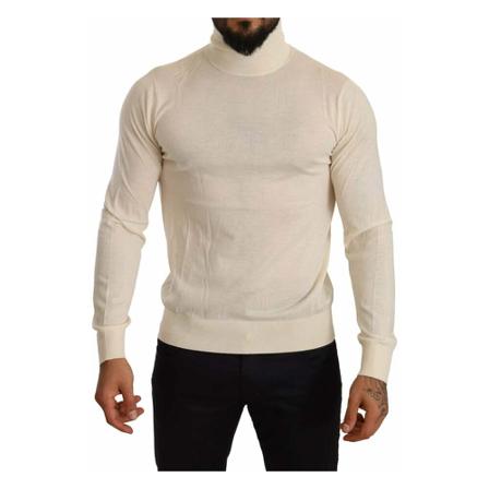 Dolce & Gabbana, Turtlenecks Beige, Heren, Maat:M