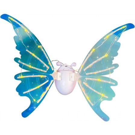 Elektriske sommerfuglevinger til børn, glødende fevinger, fekostume